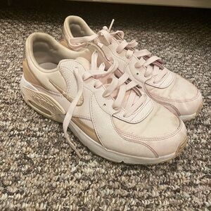 Nike Women's Pink and Beige Sneakers